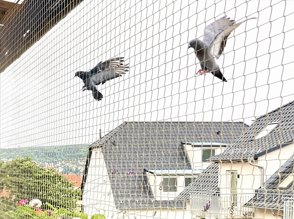 Pigeon Safety Nets installation — Lakshmi Safety Nets