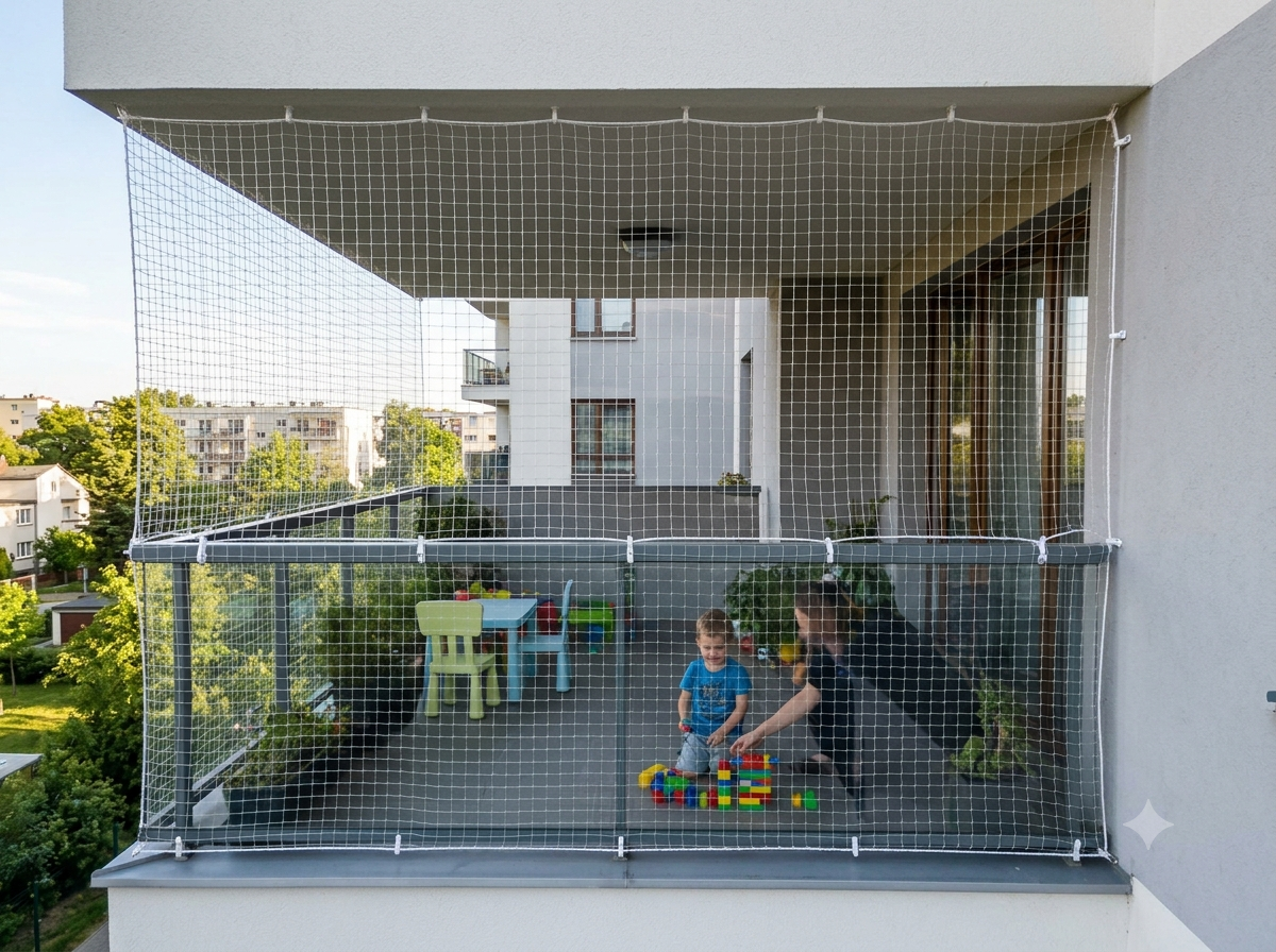 Children Safety Nets installation — Lakshmi Safety Nets