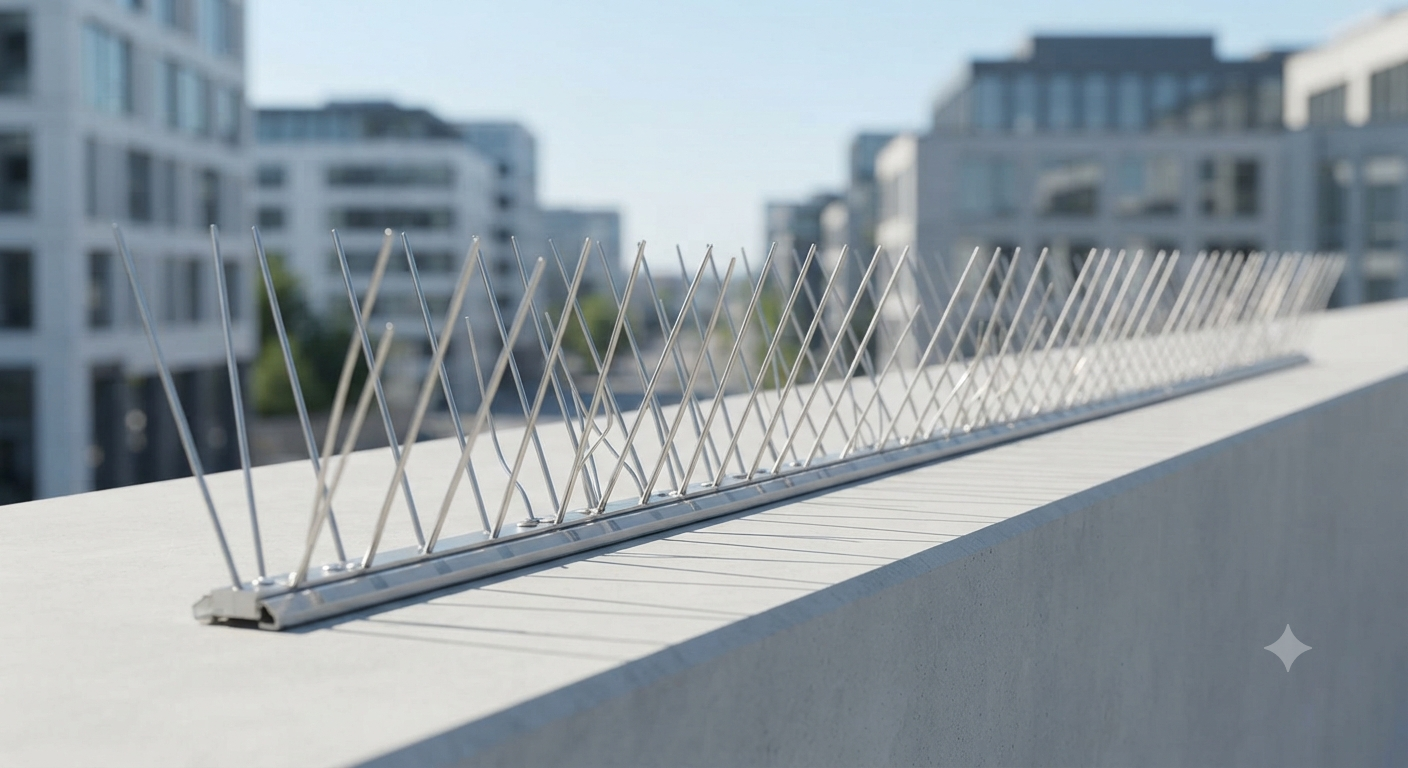 Bird Control Spikes installation — Lakshmi Safety Nets